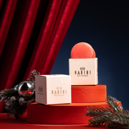 6 macarons Christmas Gift Box