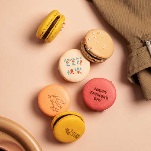 6 macarons Father's Day